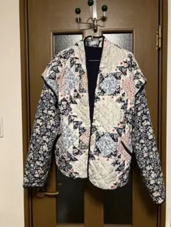 キルティングジャケット パッチワーク柄