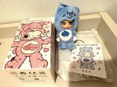 POPMART Zsiga ケアベア ポップマート ブルーぬいぐるみキーホルダー