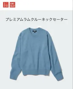 プレミアムラムクルーネックセーター（長袖）