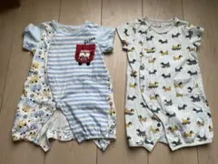 ベビー ロンパース 2枚セット 50-60.70cm