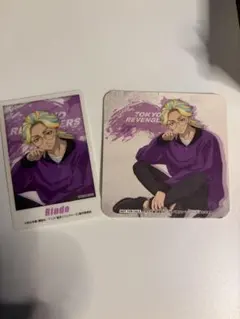 東京リベンジャーズ 灰谷竜胆 コースター クリアカードセット