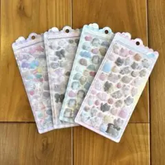 【正規品　匿名発送】ふわふわドロップシール　4種セット　ボンボンドロップシール