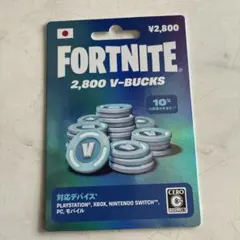 FORTNITE 2,800 V-BUCKS プリペイドカード