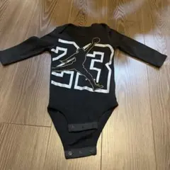 JORDAN ブラックロンパース 6-12m