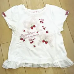 mezzo piano いちご リボン Tシャツ 110cmのサムネイル