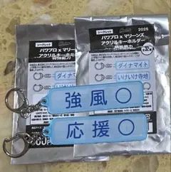 千葉ロッテマリーンズ パワプロ 応援〇＆強風〇 アクリルキーホルダー