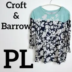 Croft & Barrow 【PL】 花柄 七分袖 五分袖 Tシャツ