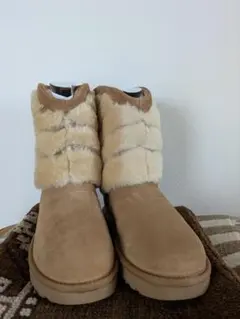 mer 様　専用となります UGG ベージュ ファー付きムートンブーツ