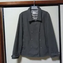 Glenmist グレー ピーコート L