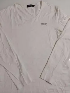 バーバリー ブラックレーベル　ロンT ホワイト