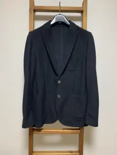 【新品未使用】ナノユニバース テーラードジャケット L ブラック 通気性◎