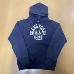 値下げ◎ 50s Champion 後付けパーカー　茄子紺 ランタグ 復刻 L