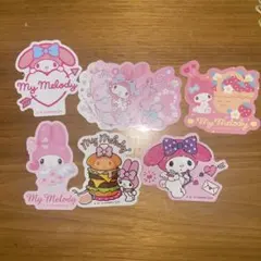 オール マイメロディ＆クロミ ダイカットステッカー