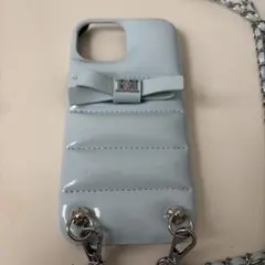 DarichキルティングビジューDDチャーム iPhoneケース 15 白 - メルカリ