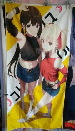 千束＆たきなスポーツコーデver.大判タオル150x75cm/リコリス・リコイル