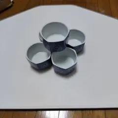 有田焼 小鉢 5客セット 染付 六角形