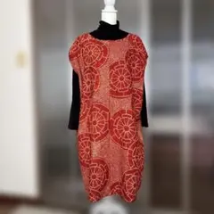 ハンドメイド　着物リメイクワンピース　総絞り