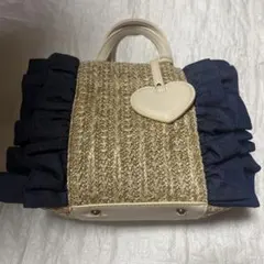 DIANA フリルバッグ 2way ショルダー　デニム