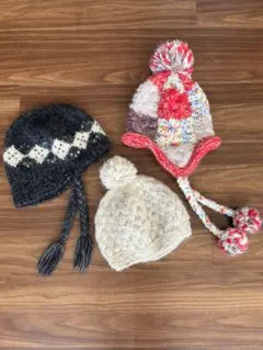 ファミリア　ニット帽　3点セット