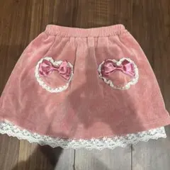 【Majolica】マジョリカ　　　　　　　　　コーデュロイ　スカート　ピンク