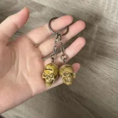 ドクロ 骸骨 デスソース キーホルダー ２セット