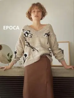 EPOCA＊エポカ　花柄コットンニットピンク系40のサムネイル