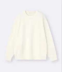 GU ミラノリブクルーネックセーターLサイズ