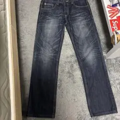 Burberry Black Label ダークブルー ストレートデニム似