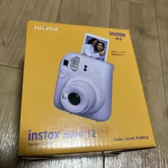 新品未使用FUJIFILM intax mini 12 チェキ本体　ライラック