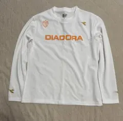 DIADORA ロングスリーブ 長袖 Tシャツ ホワイト L