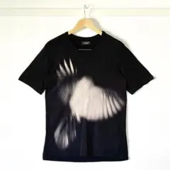 【ダメージ有・良好寄り】ザラマン アートプリント 半袖 Tシャツ 黒 S 夏服
