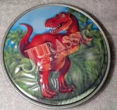 ジュラシック・ 赤い恐竜缶