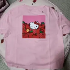 新品未使用ユニクロHello Kitty リンゴデザイン Tシャツ 120