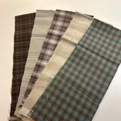 先染め　カットクロス　５枚①