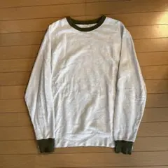 Champion L グレー/オリーブ スウェット