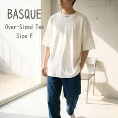 BASQUE magenta ホワイト Tシャツ Fサイズ