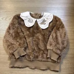 Disney バンビ フリース トレーナー 襟付き　cottoli とんすけ
