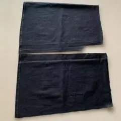 ダークデニムスカート解体端切れ生地