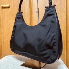 【美品】GUCCI グッチ バンブー ワンショルダーバッグ ナイロン レザー