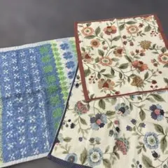 UCHINO 100%コットン ハンカチ タオル3枚セットのサムネイル