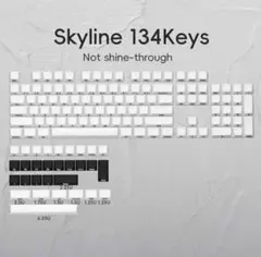XVX ロープロファイル PBT キーキャップ 白 前面印字134キーのサムネイル