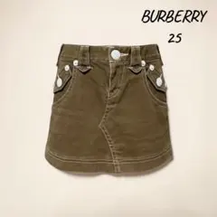 BURBERRY BLUE LABEL ミニスカート 25 ブラウン バーバリー
