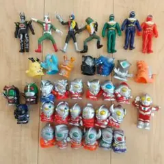 レア　ウルトラマン 仮面ライダー 指人形 他 36体 まとめ売り
