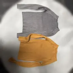 リブ編み長袖ニット2色セット