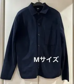 UNIQLO ユニクロ　ミラノリブシャツカーディガン Mネイビー
