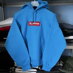 2026年最新】SUPREME box logo hooded ブルーの人気アイテム - メルカリ