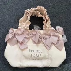 SNIDEL HOME リボン トートバッグ ピンク