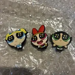 パワーパフガールズ クロックス　チャーム　ジビッツ3個セット　パワパフ
