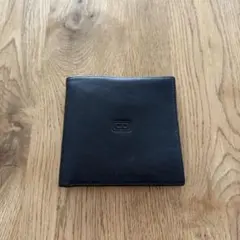 Christian Dior 二つ折り革財布 ブラック レザー ロゴのサムネイル