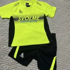 SVOLME 140 サッカーウェア 蛍光イエロー/ブラック